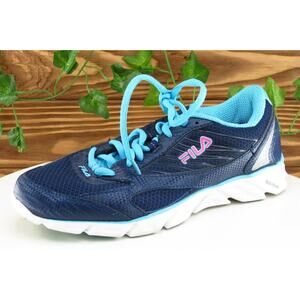 FILA Women Size 8.5 M‎ Shoes Blue Running Fabric 5sr20229477